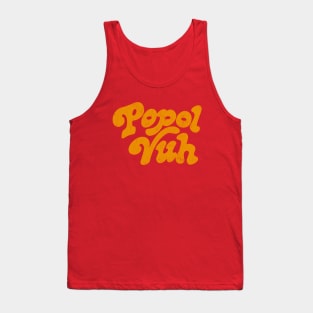 Popol Vuh /// Retro 70s Typography Design Tank Top